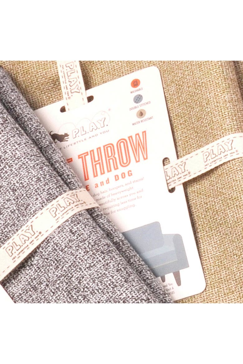 Luxe Throw Twill Pet Blanket 54X47 Inches, Alternate, color, Brown