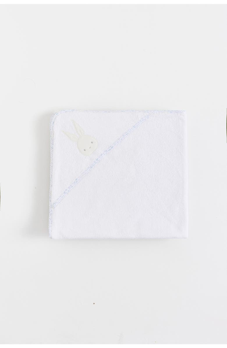 Babycottons Peanut Small Hooded Towel, Main, color, Full-Print