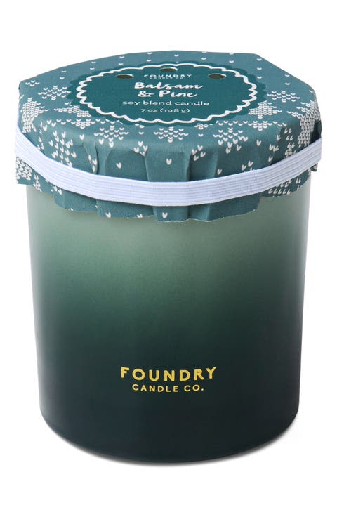 Balsam & Pine Ombre Glass Candle