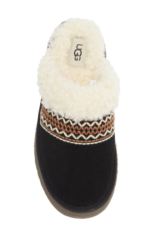 Ugg ® Disquette Genuine Shearling Lined Slipper In Black