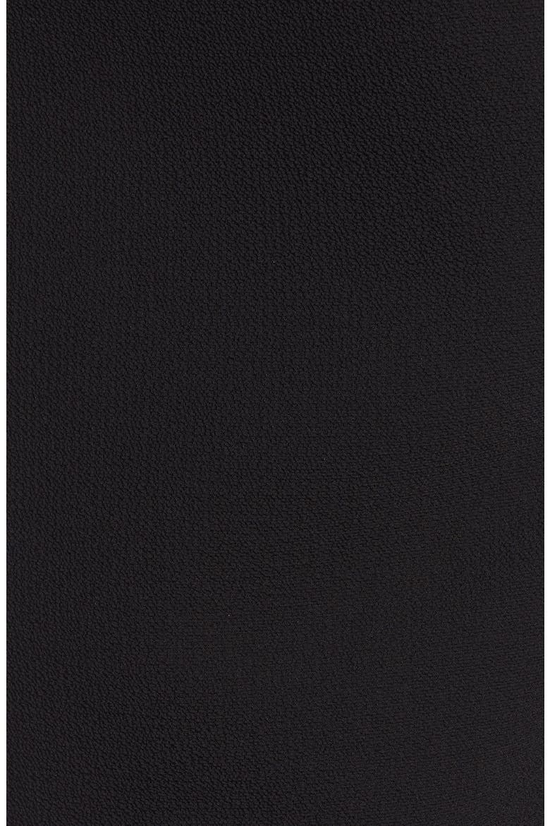Faux Wrap Top, Alternate, color, BLACK