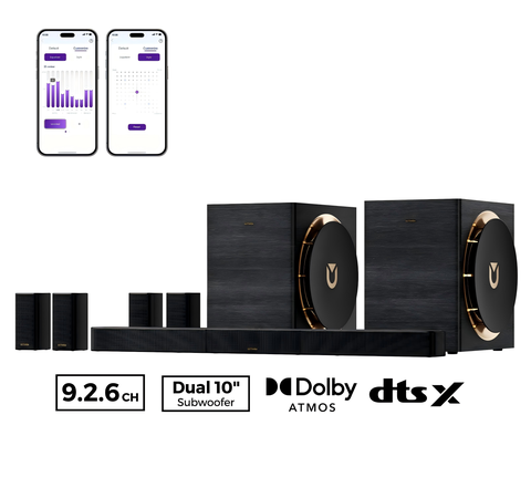 skywave X100 Dual 9.2.6 channel dolby atmos soundbar