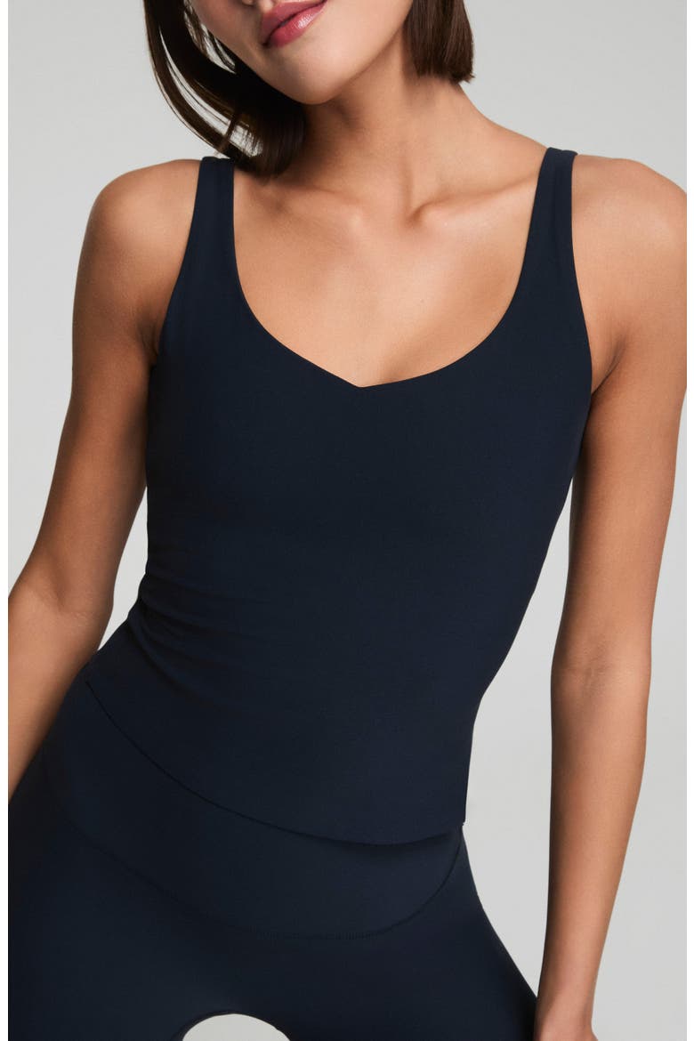BoostUp V-Neck Tank, Main, color, VERY BLACK