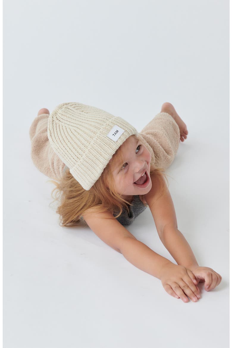 Kids' Chunky Beanie, Alternate, color, SAND