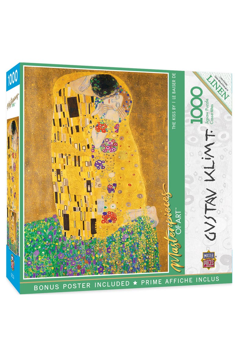 The Kiss 1000 Piece Jigsaw Puzzle, Main, color, Multicolor
