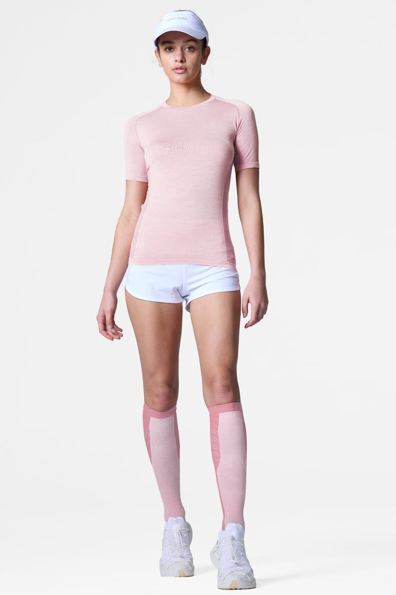 Women's PerformaWool Aero Weight Tee, Alternate, color, Light Pink