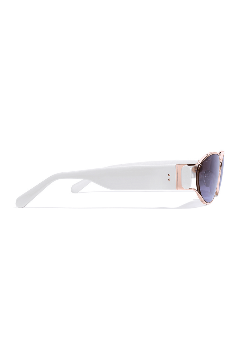 Bisou 60mm Acetate Sunglasses, Alternate, color, Purple/White