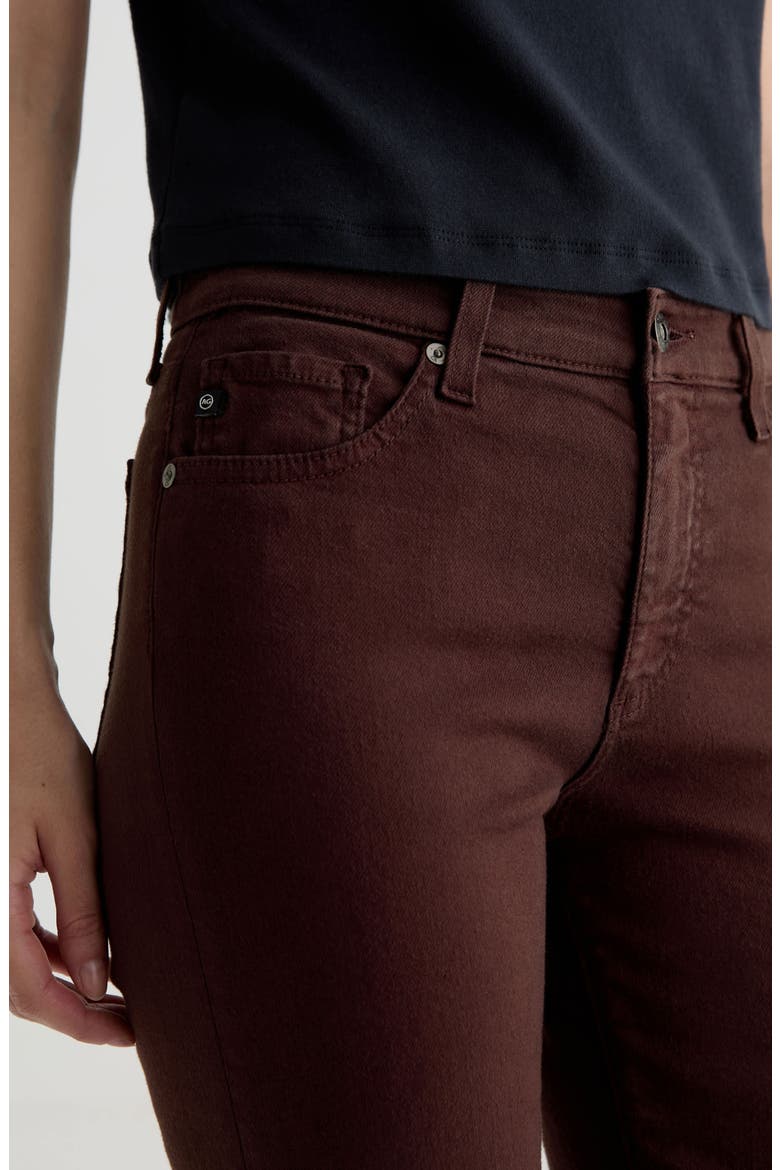 Mari Mid Rise Slim Straight Leg Jeans, Alternate, color, COFFEE BEAN