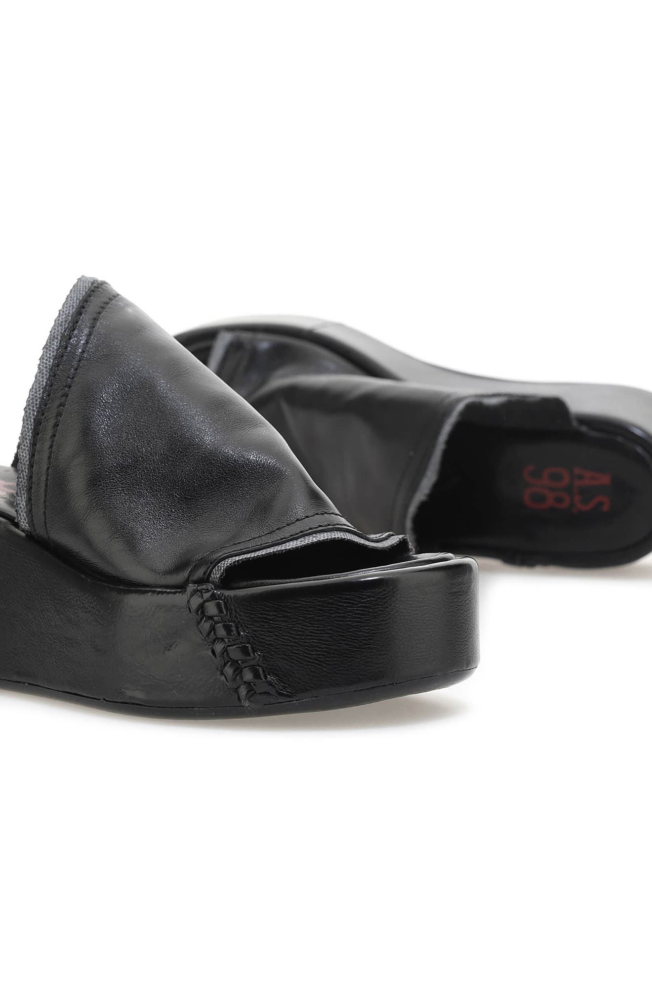 A.S.98 Marlon Platform Sandal, Alternate, color, Black