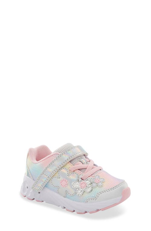 Stride Rite Light-up Glimmer 2.0-xw-adaptable Sneaker In Rainbow