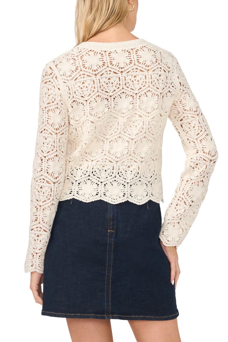 Crochet Cardigan, Alternate, color, TRUE CREAM
