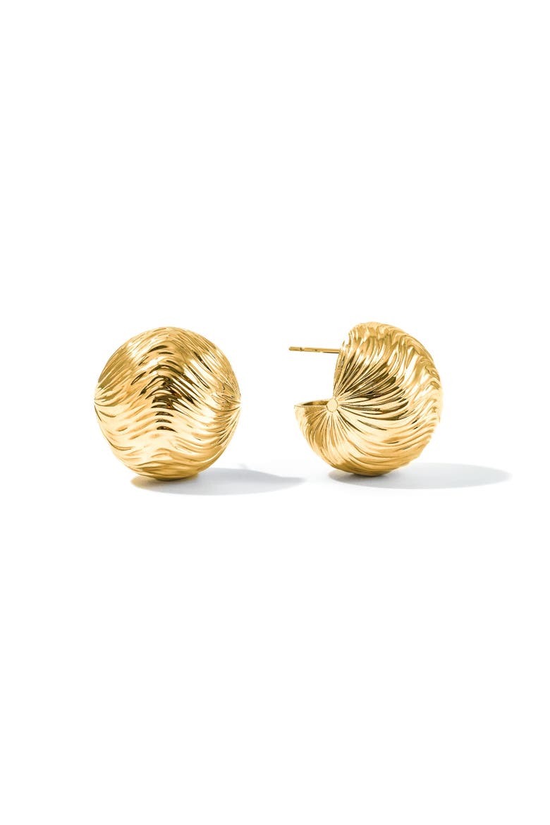 Cascade Ball Earrings, Main, color, Gold