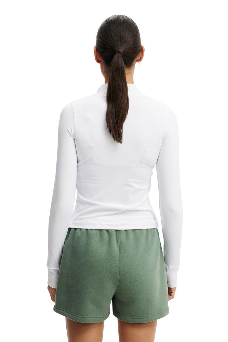 Women's Active Plush Essential Gym Short, Alternate, color, Emerald Forest