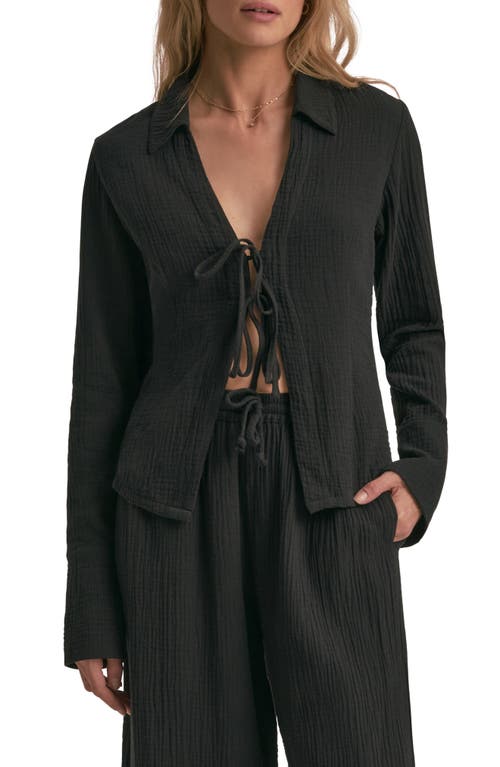 Favorite Daughter Tied And True Top In Black