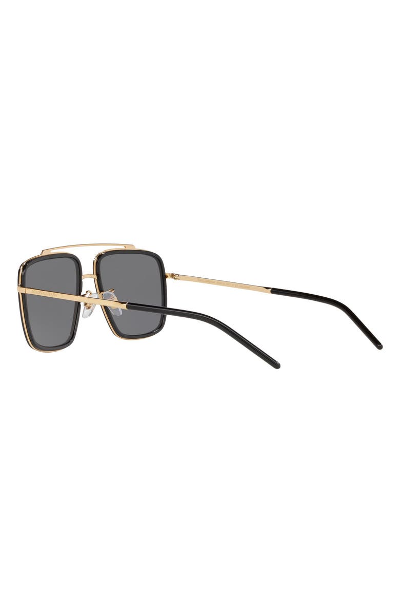 Dolce&Gabbana 57mm Polarized Navigator Sunglasses, Alternate, color, 