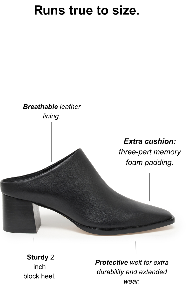 Daniella Shevel Jolene Mule, Alternate, color, Black