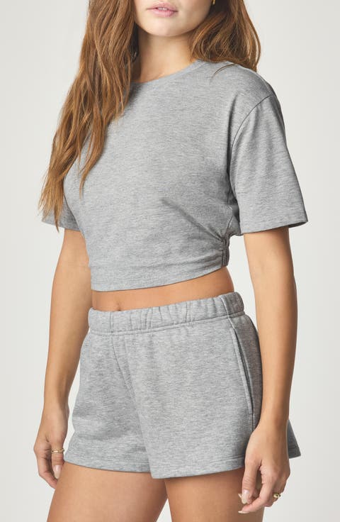 Elasticized Back Crop T-Shirt