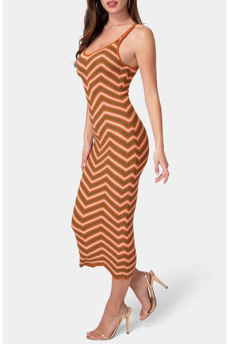 Crochet Midi Dress, Alternate, color, PINK/ MULTI