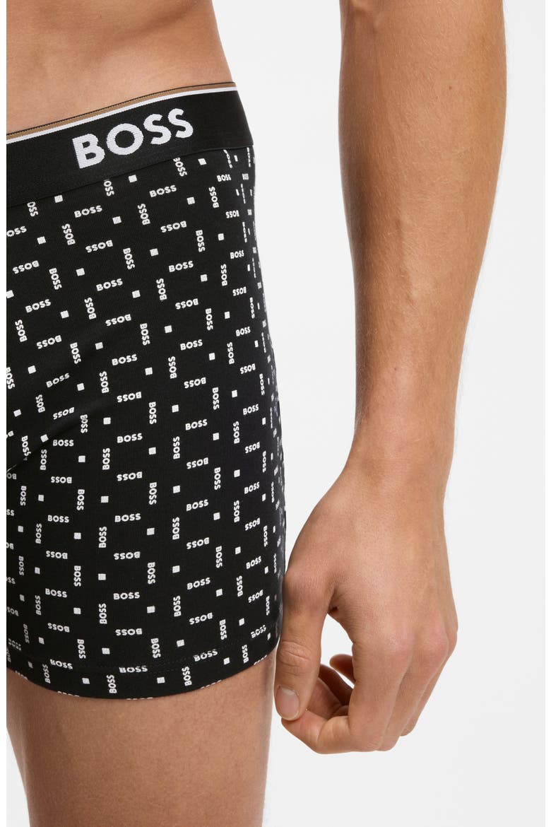 3-Pack Power Stretch Cotton Boxer Briefs, Alternate, color, BLACK