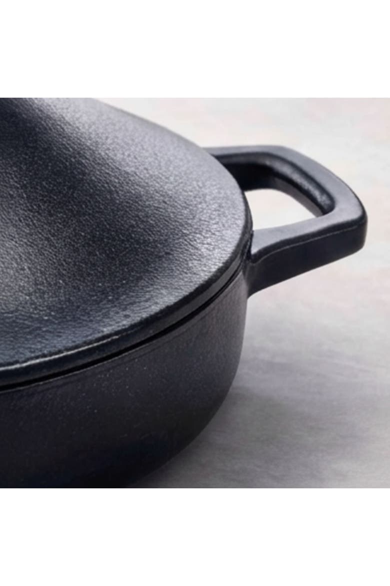 Nori Enameled Cast Iron Moroccan Tagine, 3-Qt., Alternate, color, Black