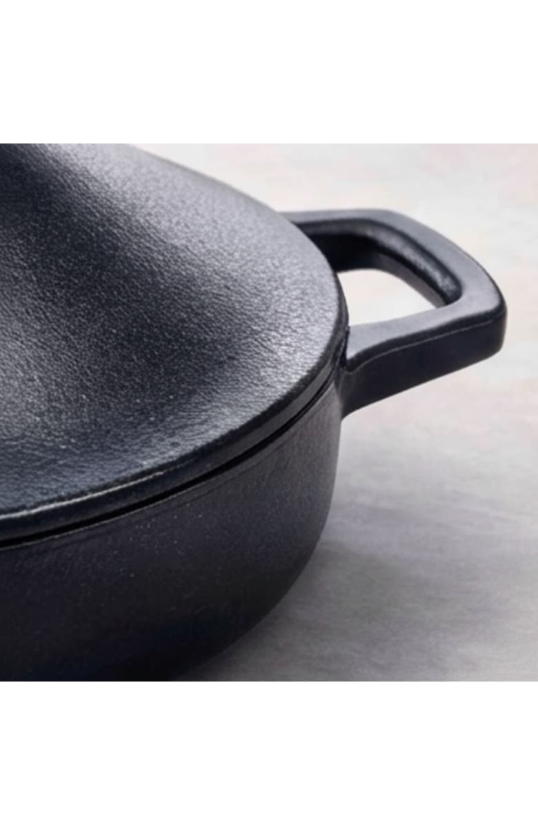 Alva Nori Enameled Cast Iron 3-Quart Tagine Pot with Bronze Lid, Alternate, color, Black