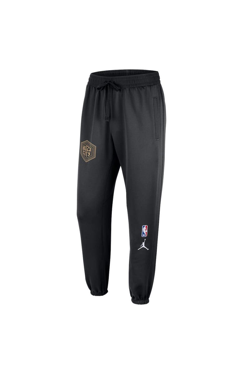 Jordan Brand Men's Jordan Brand Black Charlotte Hornets 2022/23 City Edition Showtime ThermaFlex Sweatpants, Alternate, color,