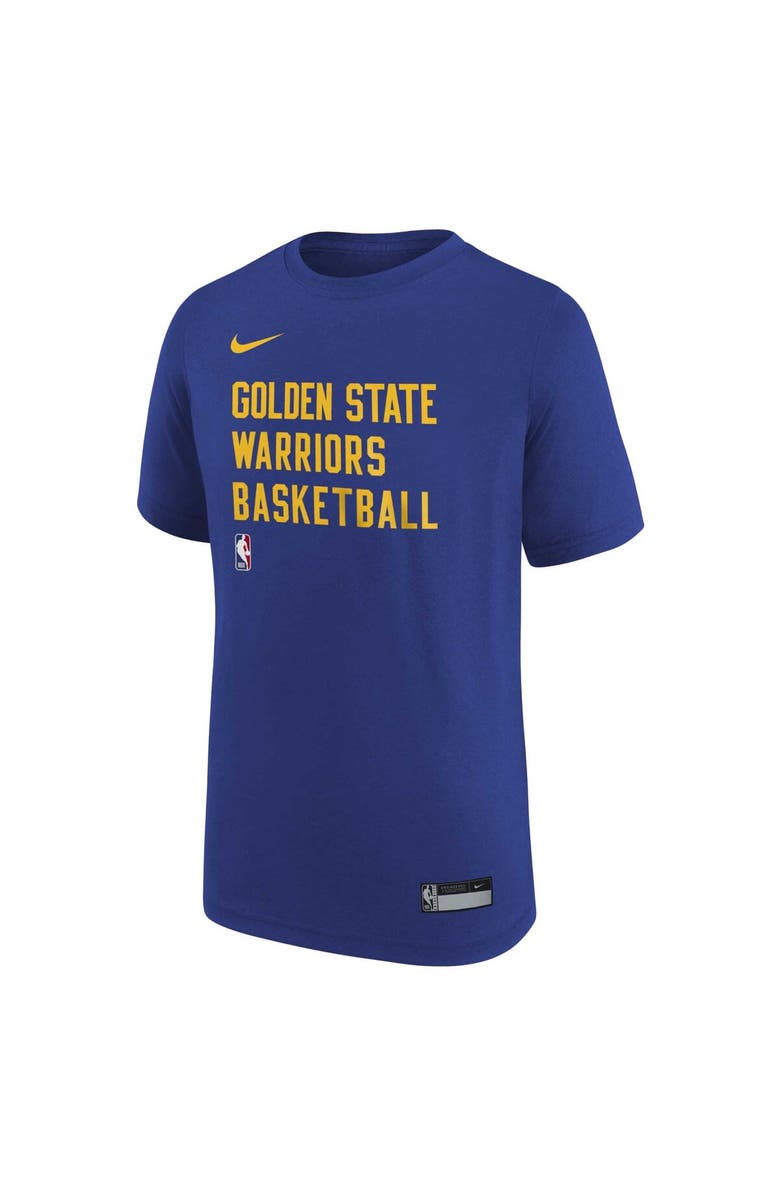 Nike Youth Nike Royal Golden State Warriors Essential Practice T-Shirt, Alternate, color,