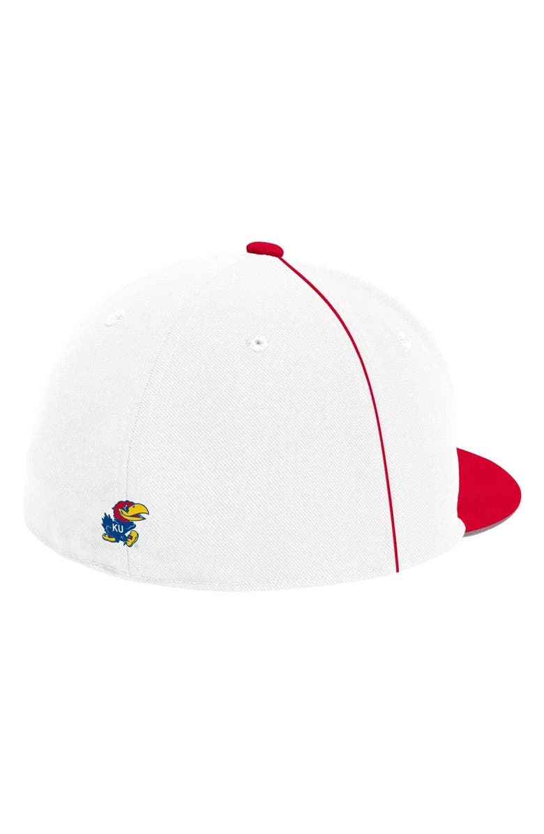 adidas Men's adidas White Kansas Jayhawks On-Field Baseball Fitted Hat, Alternate, color, White