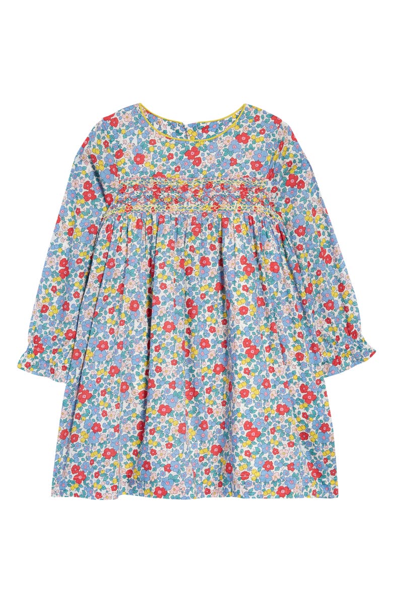 Mini Boden Kid's Smocked Dress, Main, color, 