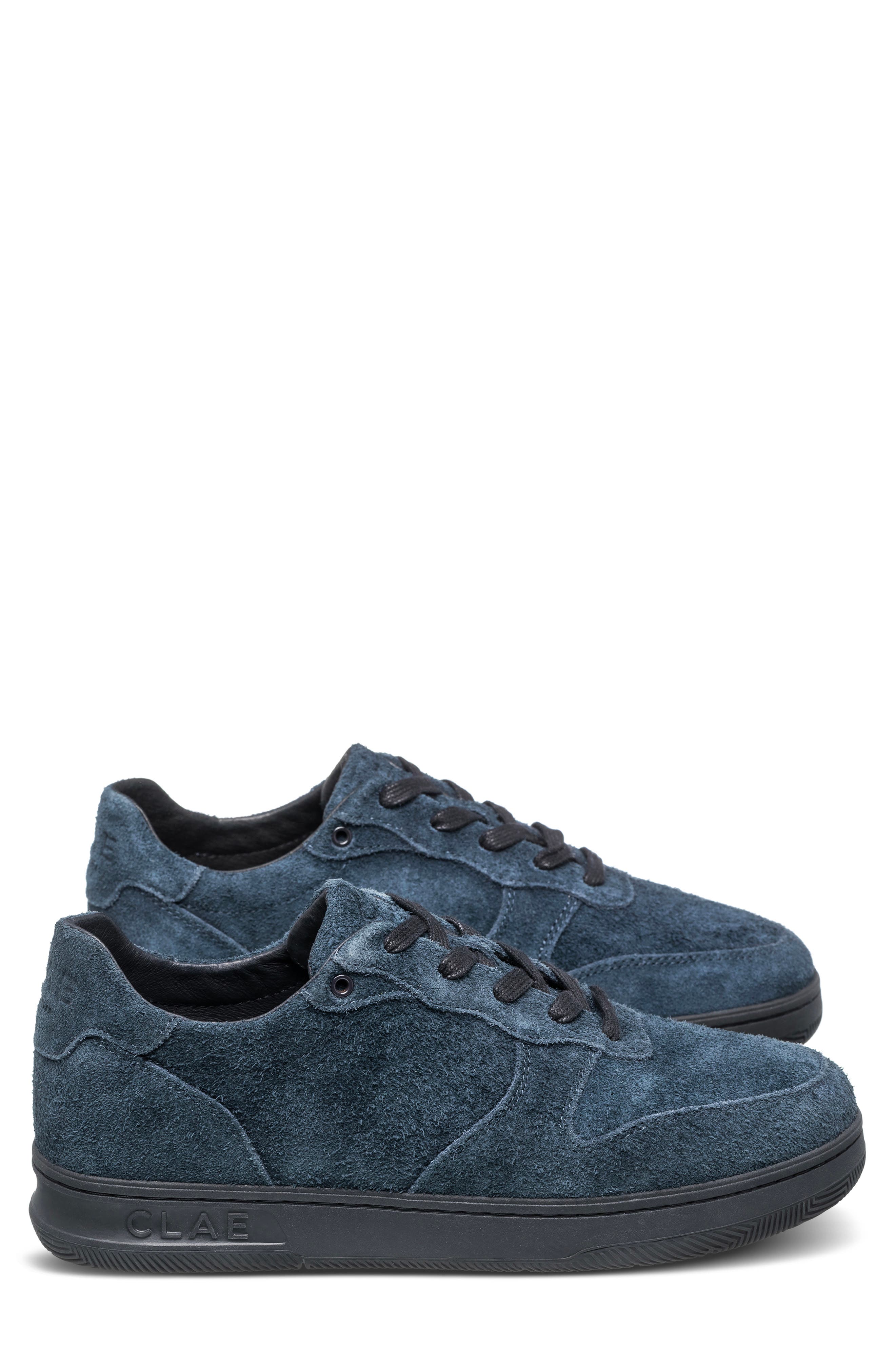 Malone Leather Sneaker, Alternate, color, NAVY BLACK