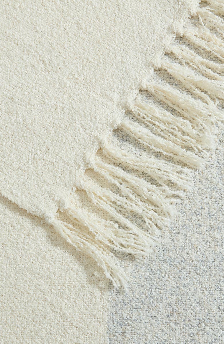 VCNY HOME Kiawah Plush Throw Blanket, Alternate, color, Beige/ White