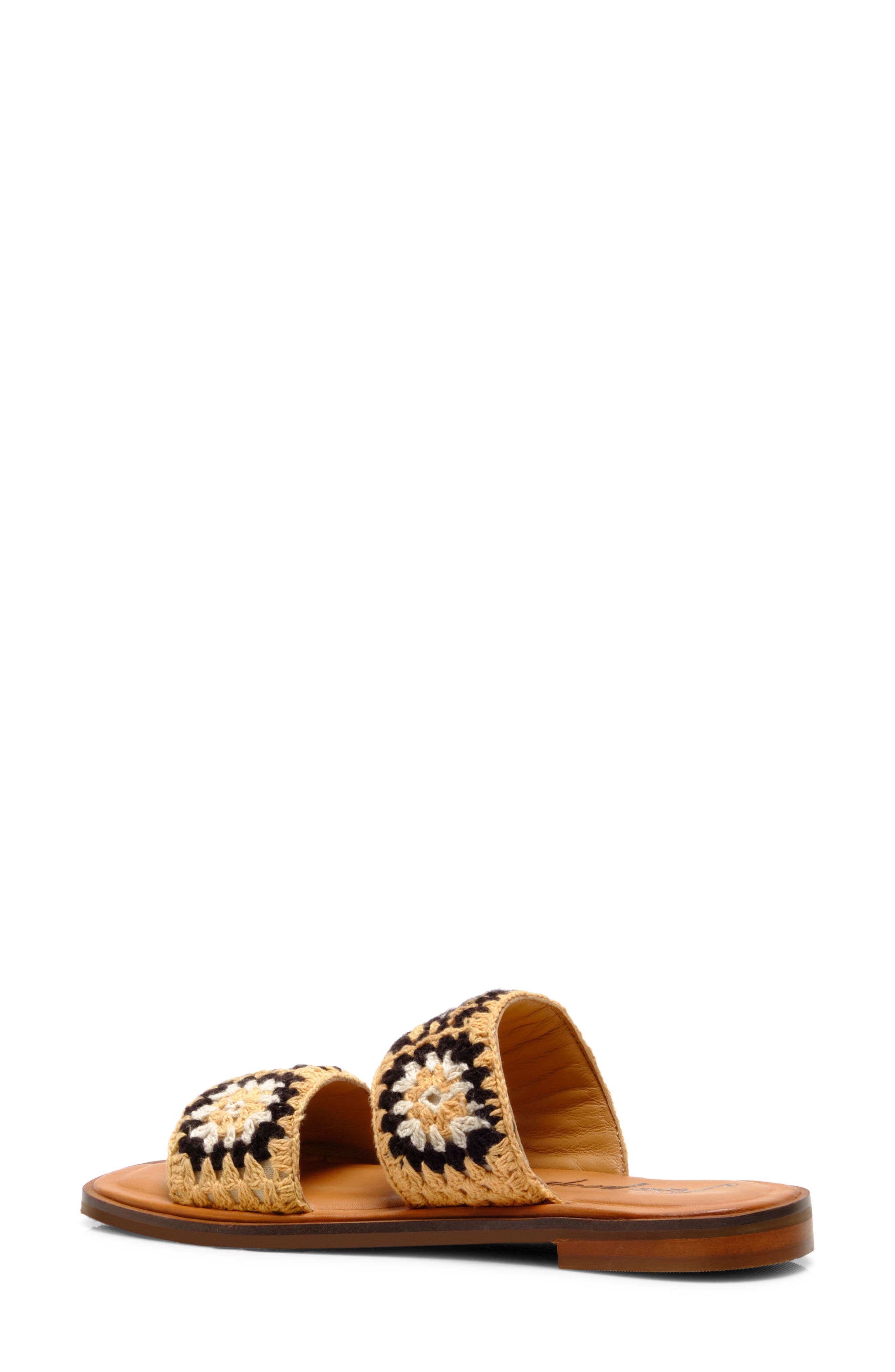Free People Juliet Crochet Slide Sandal, Alternate, color, 