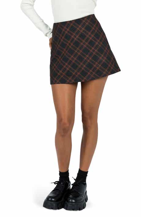 Princess Polly Fike Plaid Miniskirt