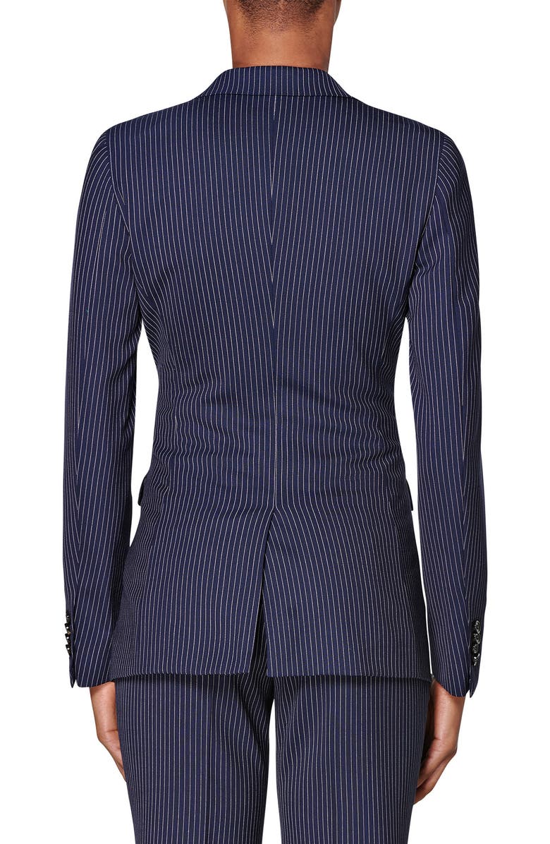 SUISTUDIO Cameron Pinstripe Wool Suit Jacket, Alternate, color, 