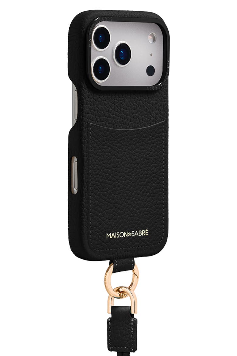 Sling Phone Case iPhone 17 Pro Max, Alternate, color, Black Caviar