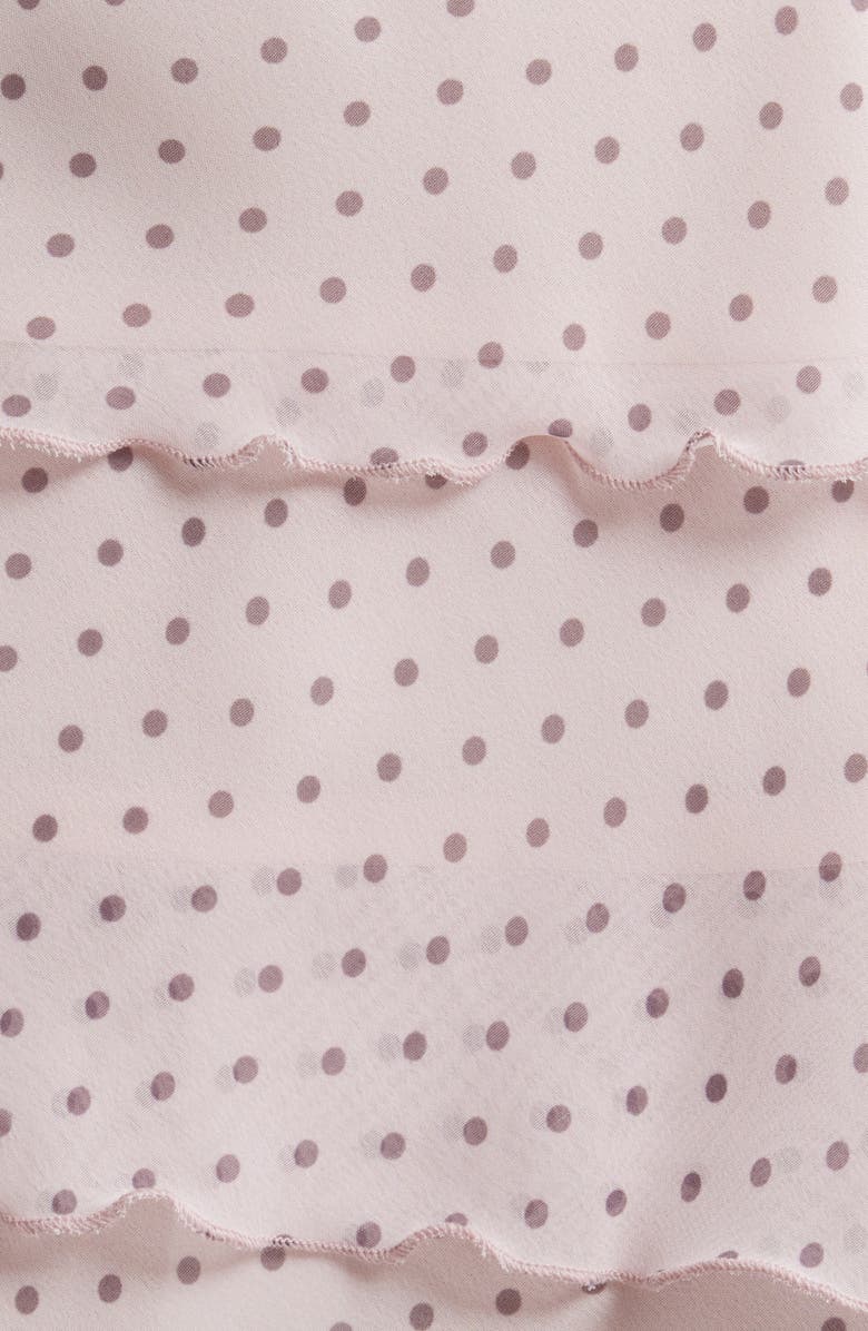 Bella Venice Emma Tie Waist Ruffle Tier Skirt, Alternate, color, Pink