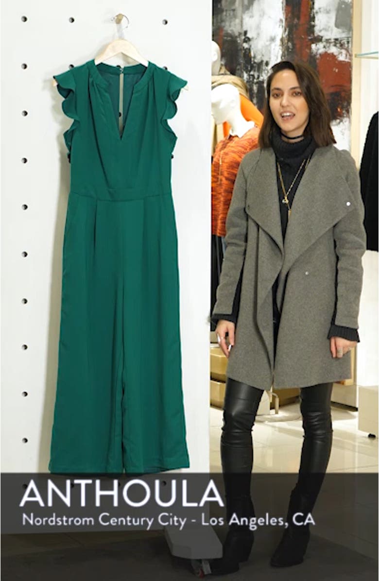 Ruffle Wide Leg Crop Jumpsuit, sales video thumbnail