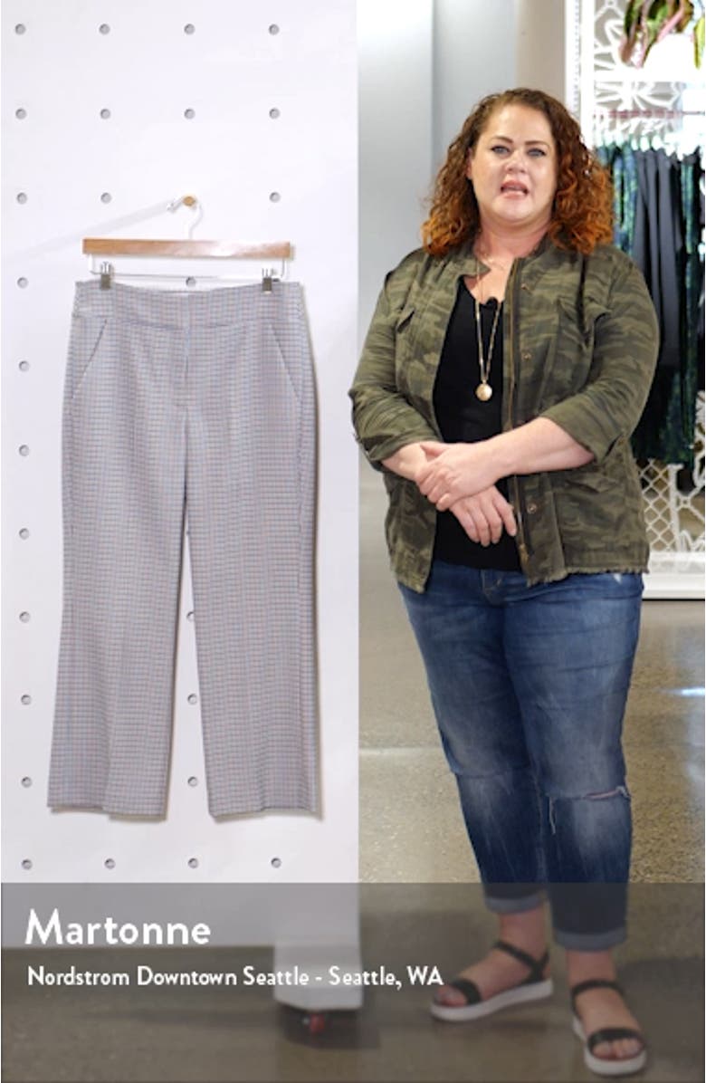 Cormac Houndstooth Check Crop Trousers, sales video thumbnail