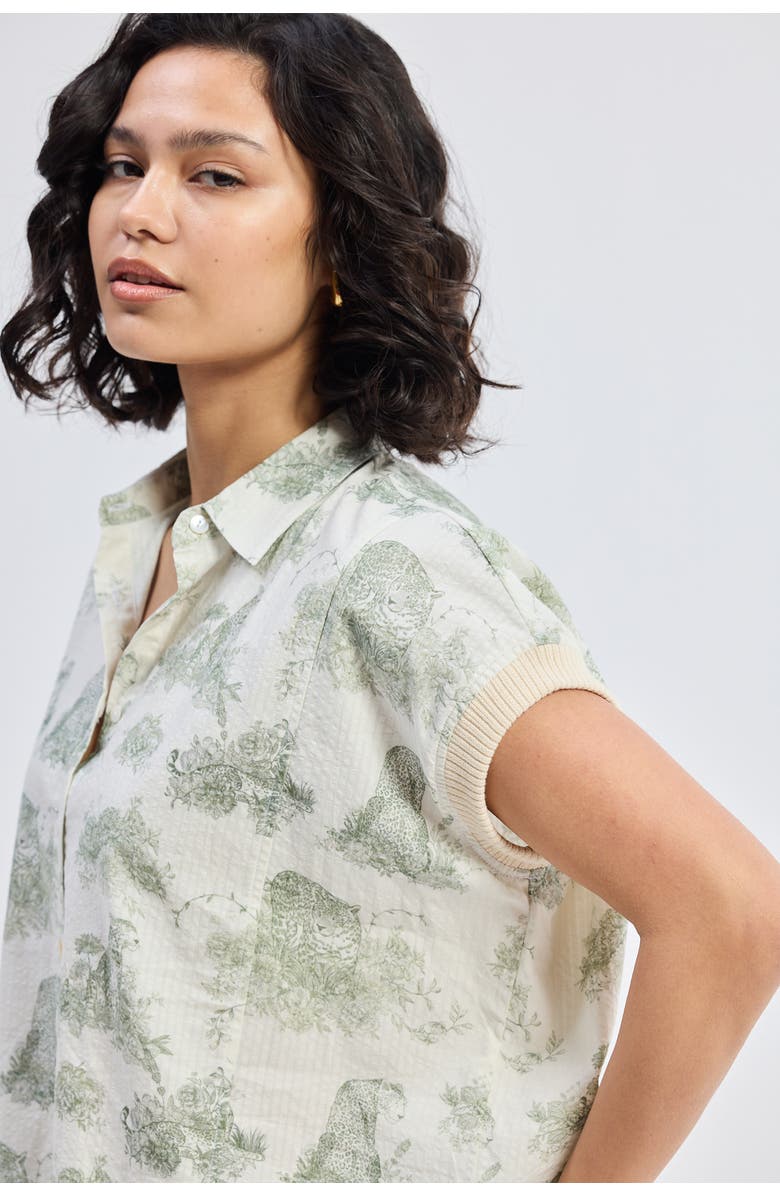 Reistor Relaxed-Fit Button-Down Shirt, Alternate, color, Light Green