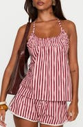 Princess Polly Your Everything Stripe Organic Cotton Halter Top