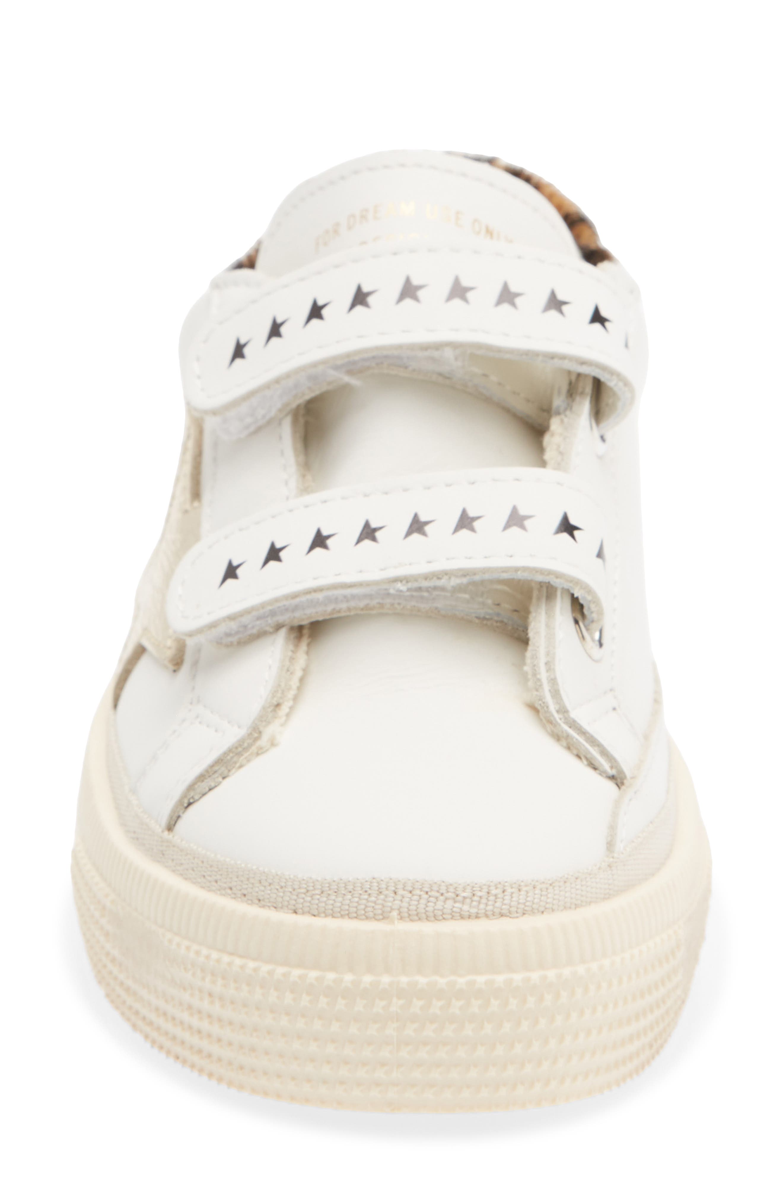 Kids' May Sneaker, Alternate, color, WHITE/ PLATINUM/ LEOPARD