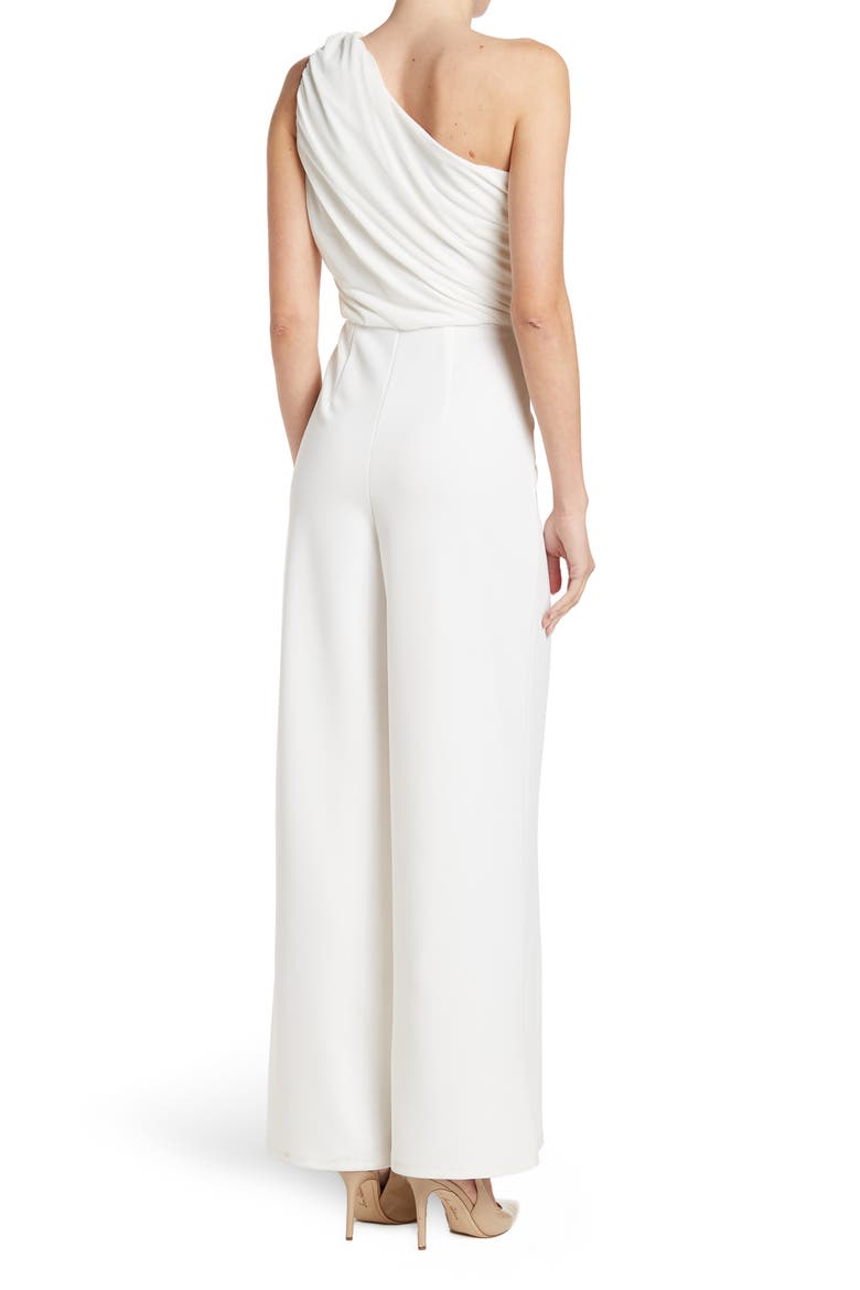 Ava One-Shoulder Wide Leg Jumpsuit, Alternate, color, IVORY