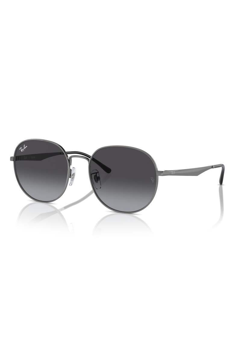 Ray-Ban 57mm Phantos Round Sunglasses, Alternate, color, Gunmetal
