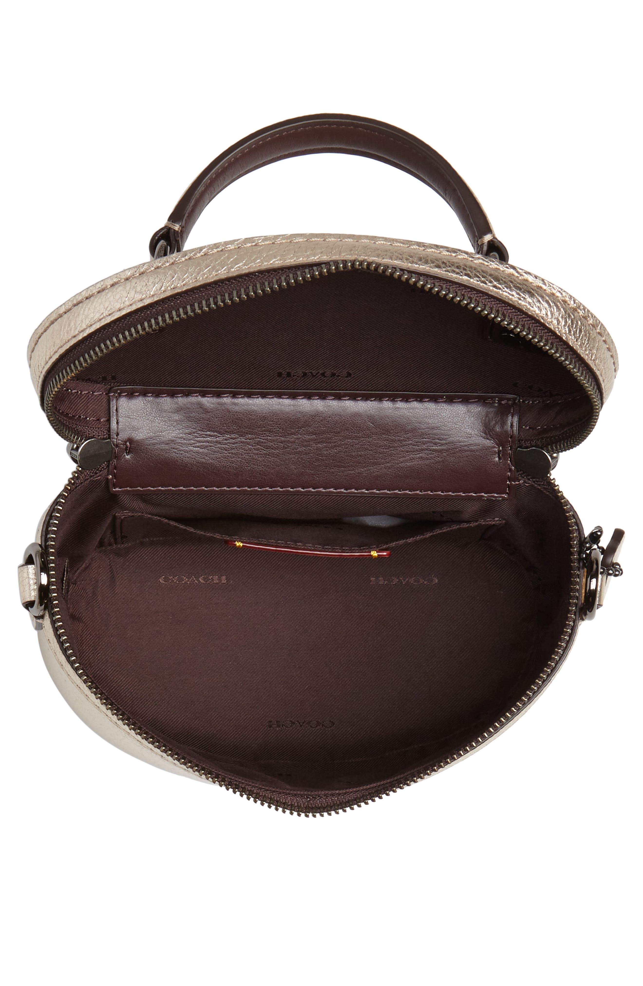 COACH Trail Colorblock Metallic Leather Crossbody Bag, Alternate, color, 