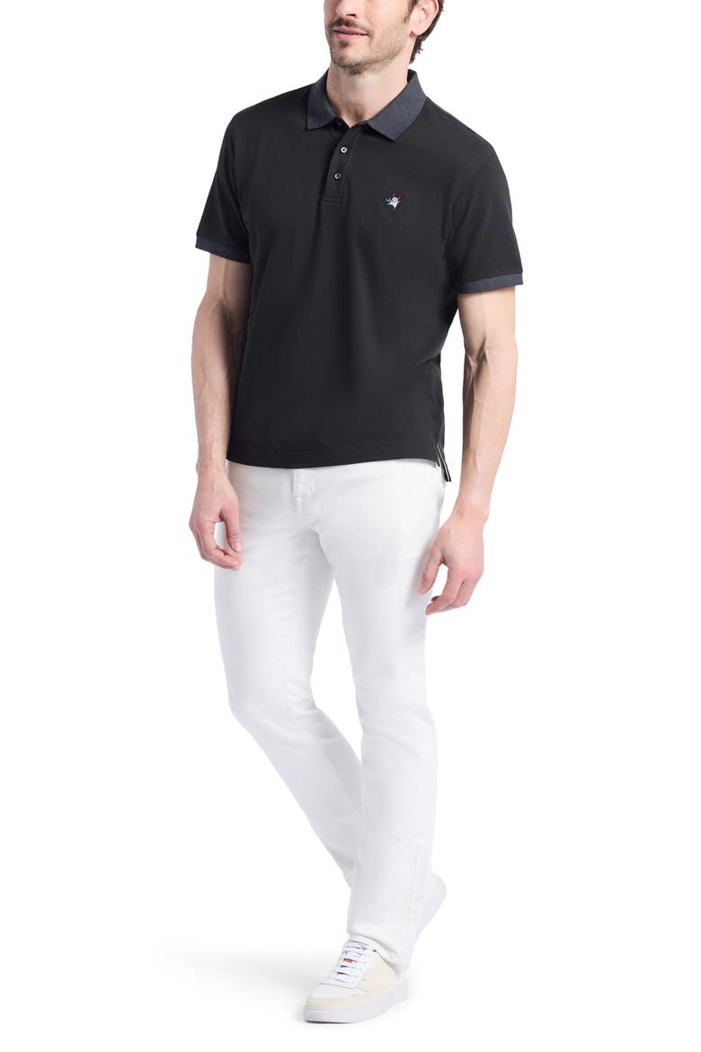 Devil Cotton Polo, Alternate, color, BLACK