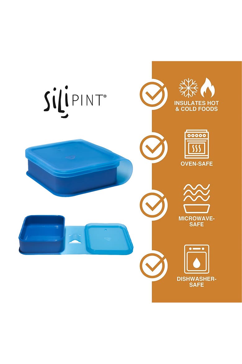 Silicone Go Go Bowls, Alternate, color, Blue