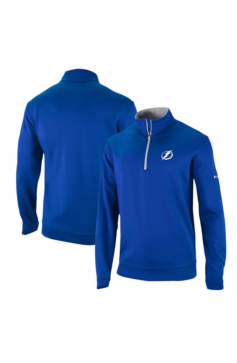 Columbia Men's Columbia Blue Tampa Bay Lightning Wickham Hills Omni-Wick Quarter-Zip Jacket, Alternate, color, Blue