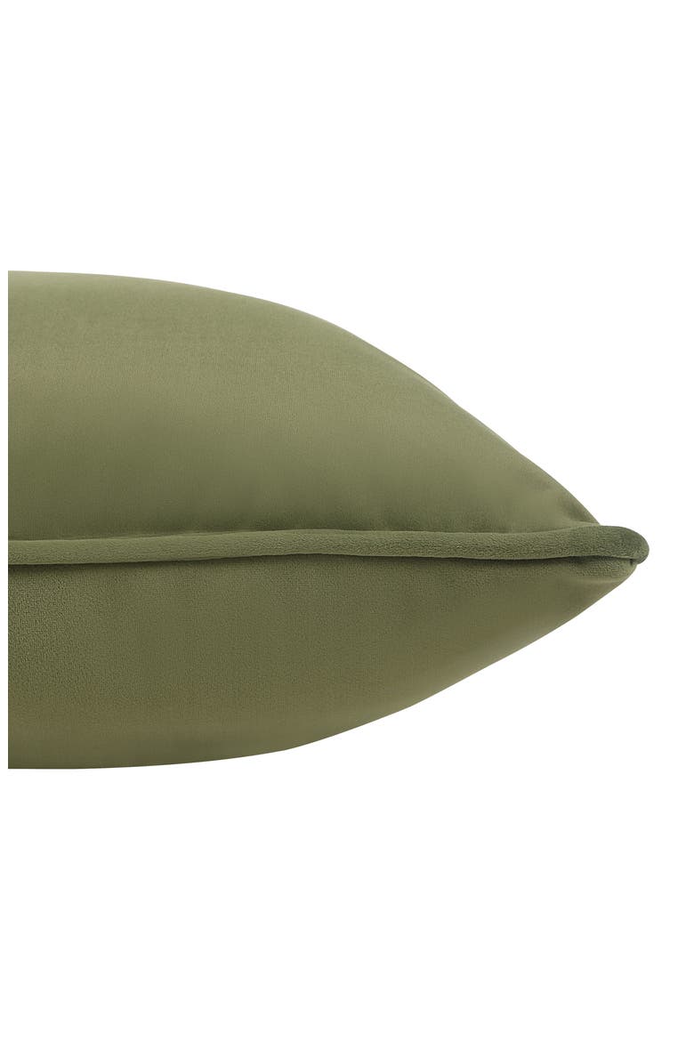 Sarno Cotton Throw Pillow, Alternate, color, GREEN