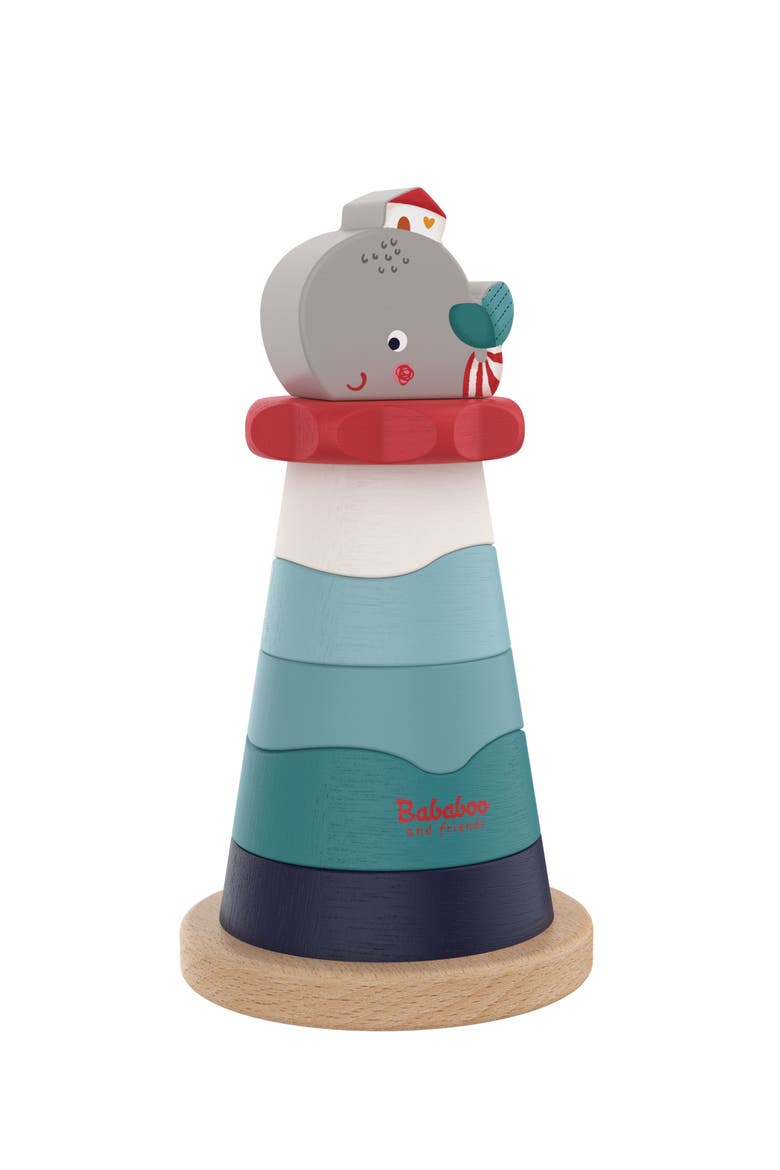 Wilma Whale Stacking Toy, Main, color, Blue