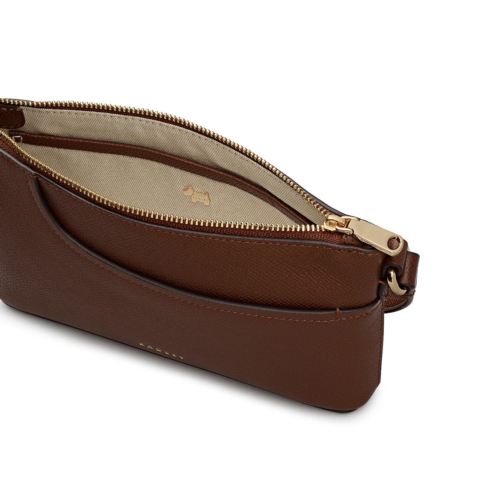 Radley Pockets - Texture Mini Ziptop  Shoulder Bag, Alternate, color, Chocolate